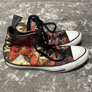 Converse Graphic Black and Red High-Tops